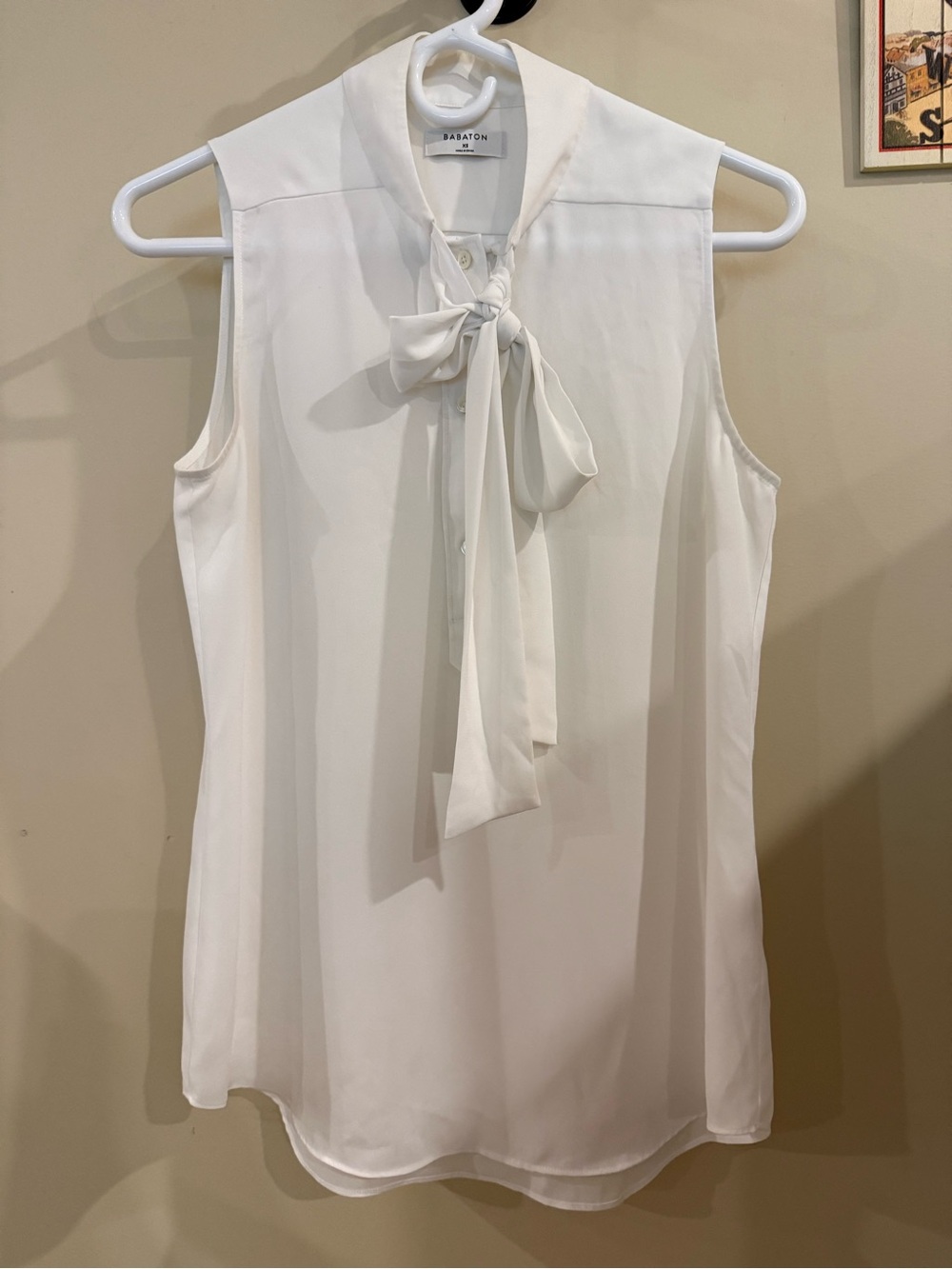 Babaton Tie-Neck Sleeveless Camisole | White | XS